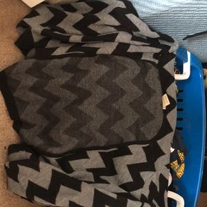Black/Gray chevron cardigan
